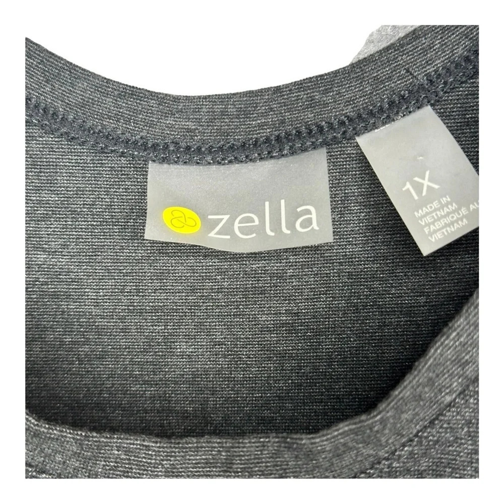 Zella Gwen Sleeveless Knit Romper Jumpsuit in Gray. Sz: 1X - Picture 8 of 8